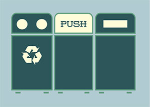 smart trash can