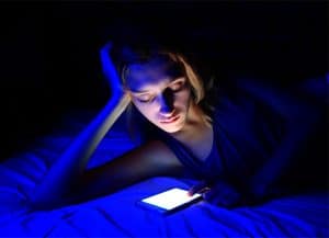 blue phone light